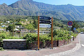 Signalétique sur Cilaos